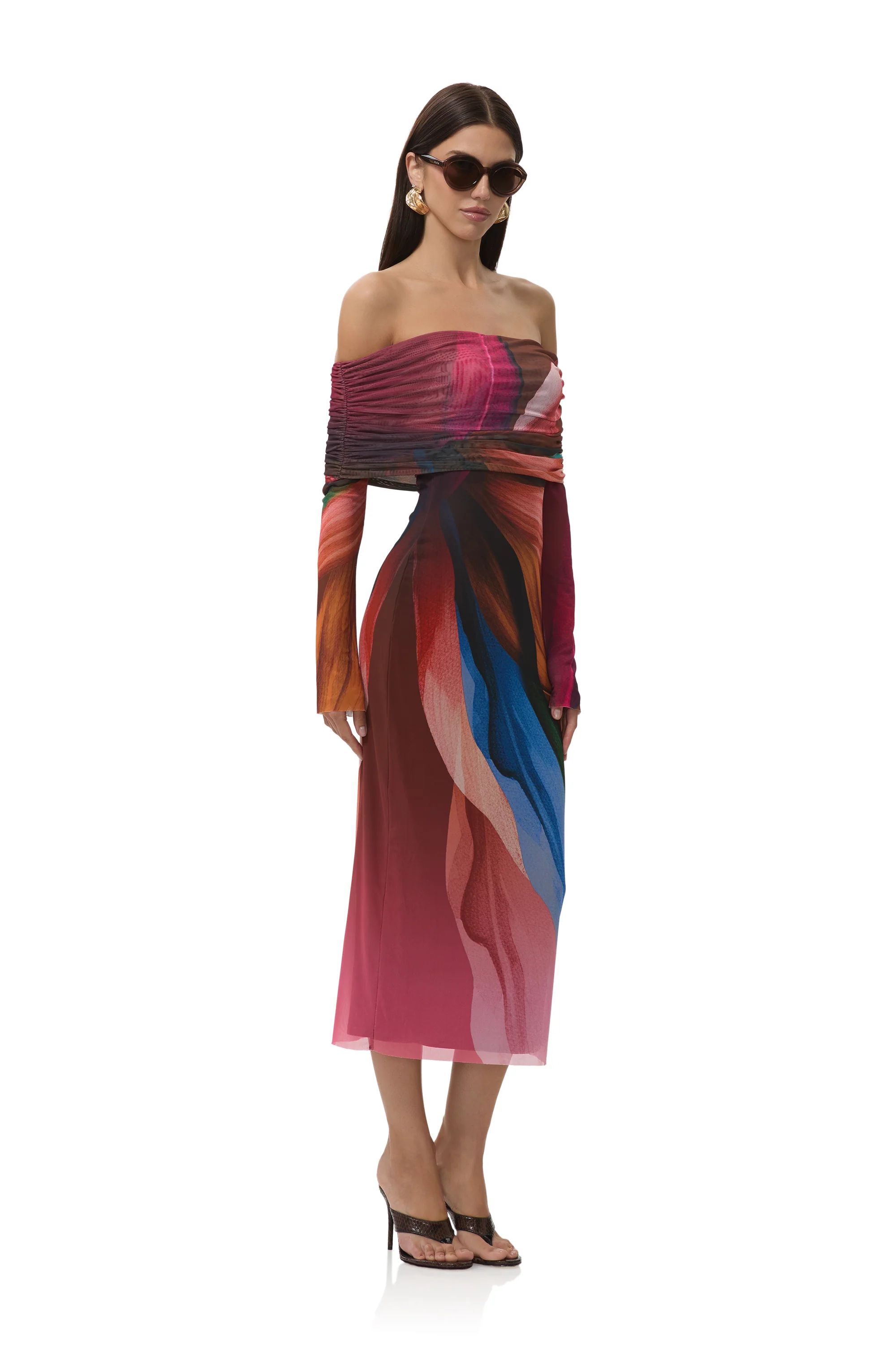 Cornelia Dress - Earthen Leaf Lotus - Image 3