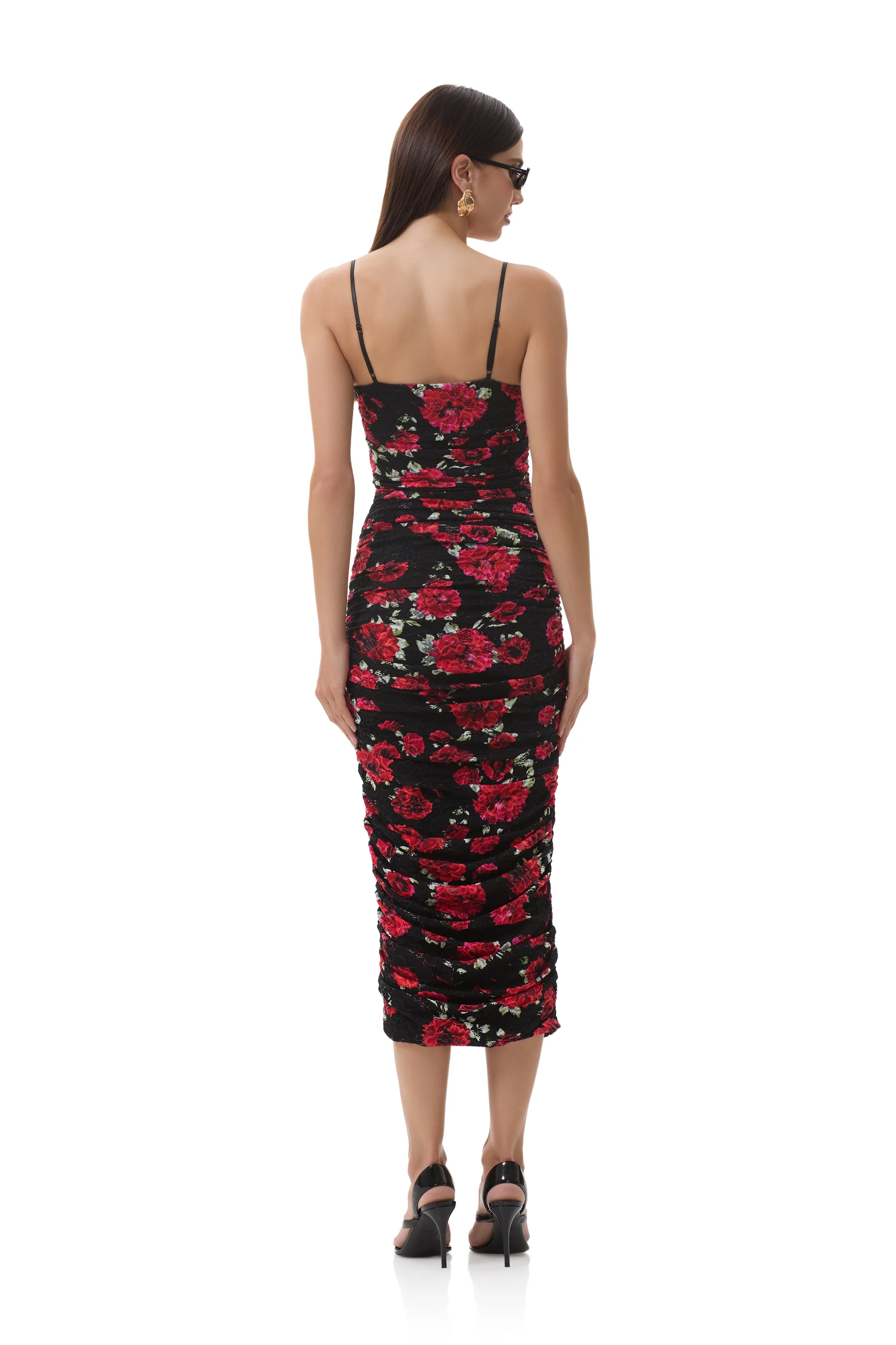 Hazel Crochet Lace Dress - Painted Roses - Image 4