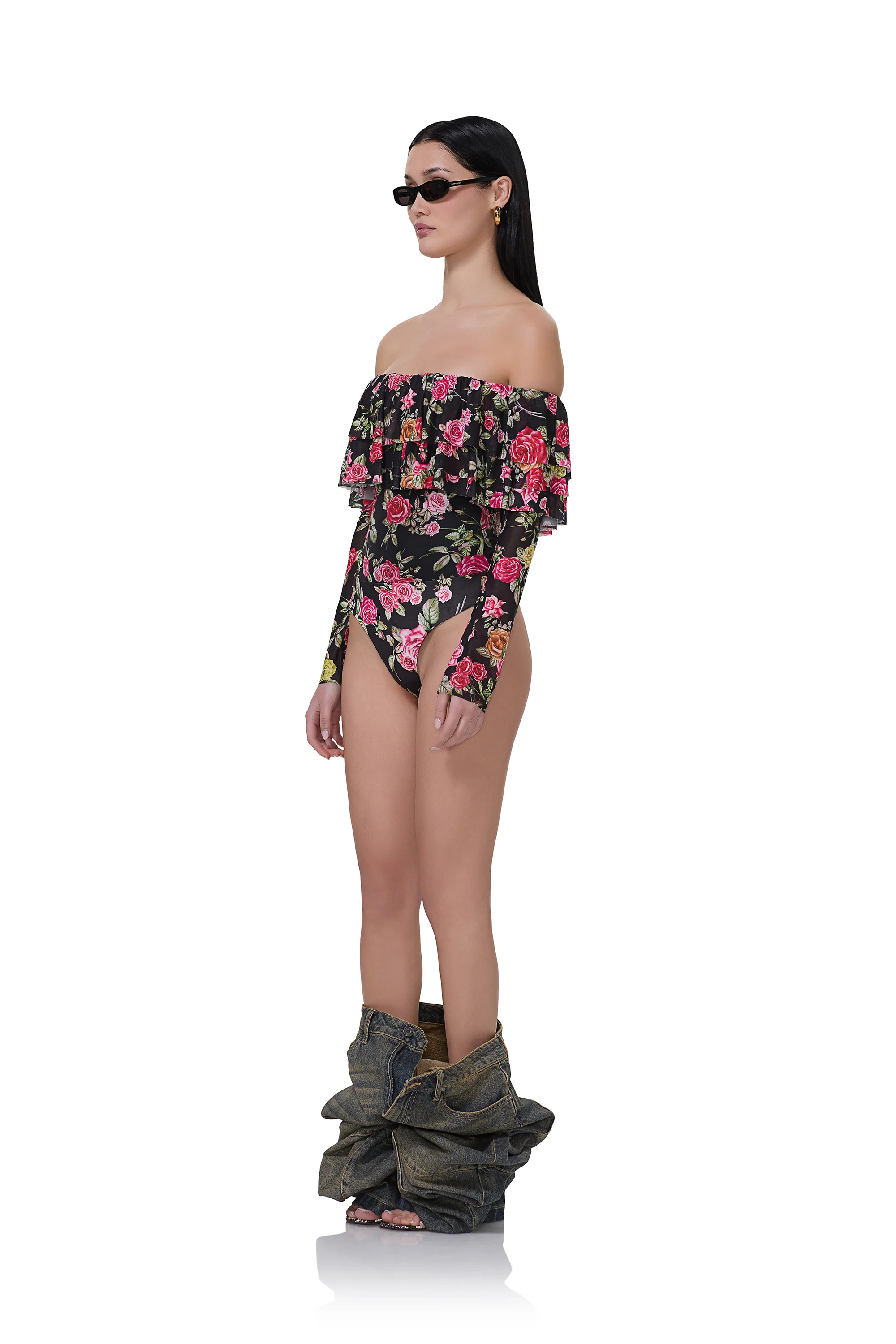 Rory Bodysuit - Wallpaper Rose - Image 3