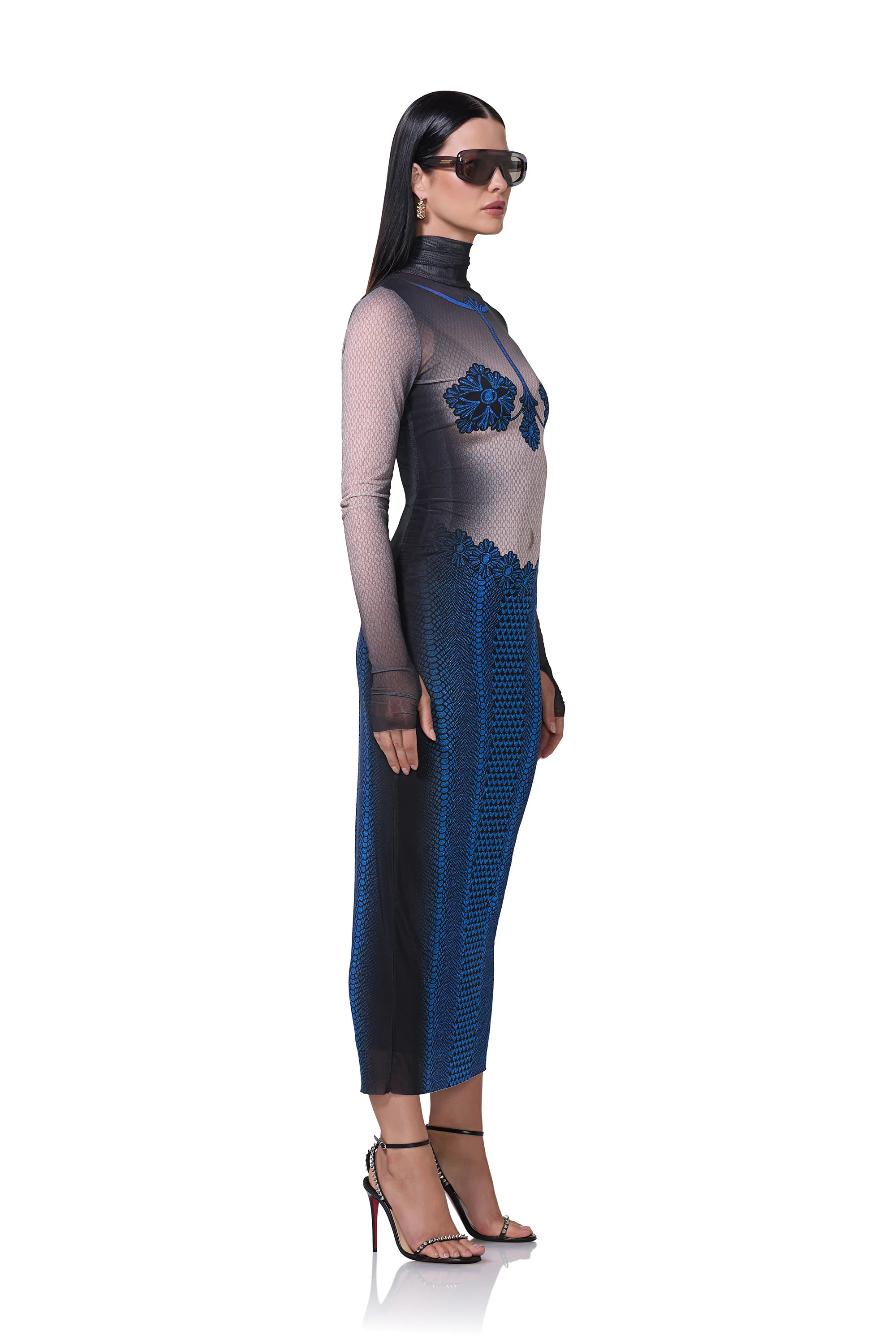 Shailene Dress - Ornate Navy - Image 3