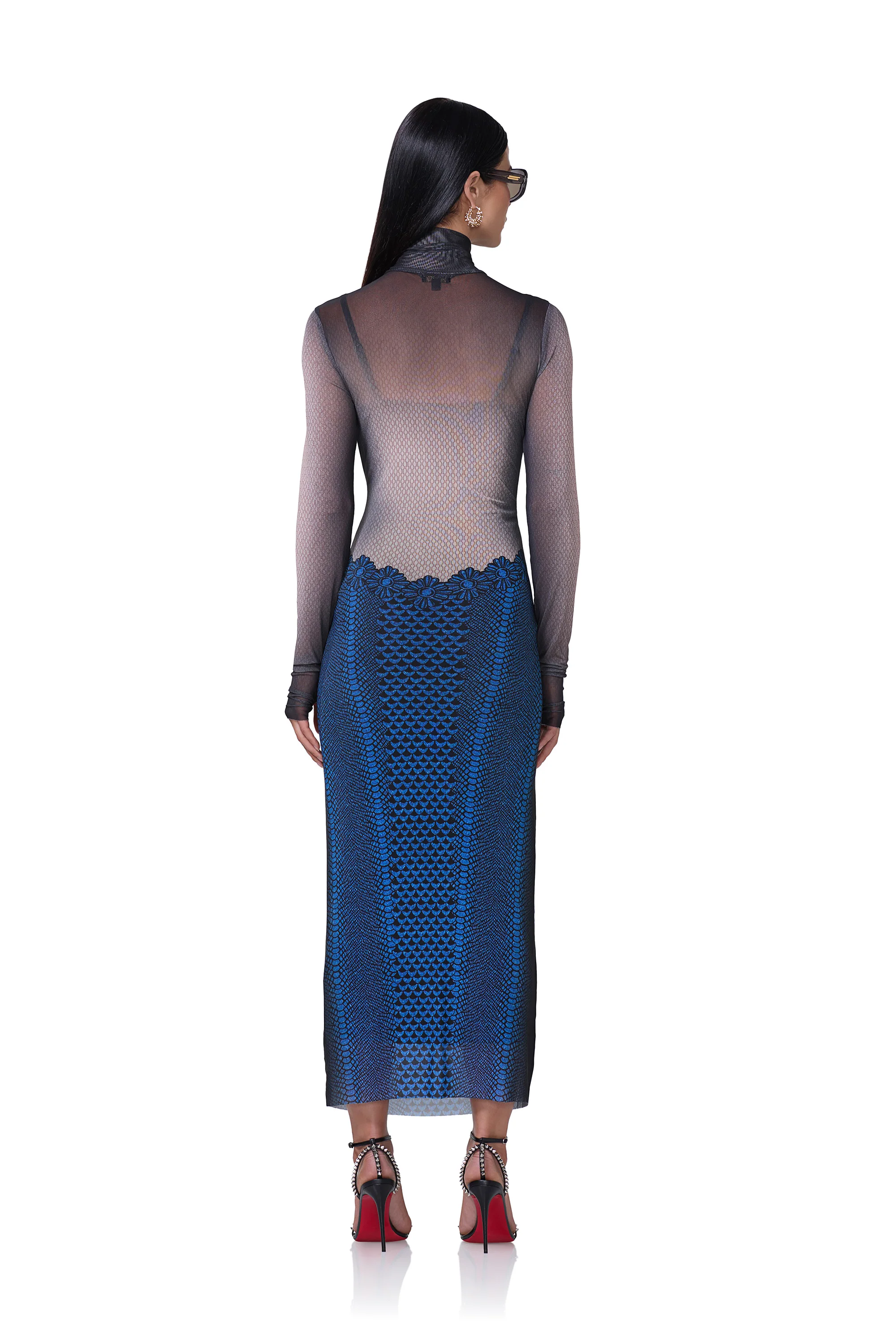 Shailene Dress - Ornate Navy - Image 4